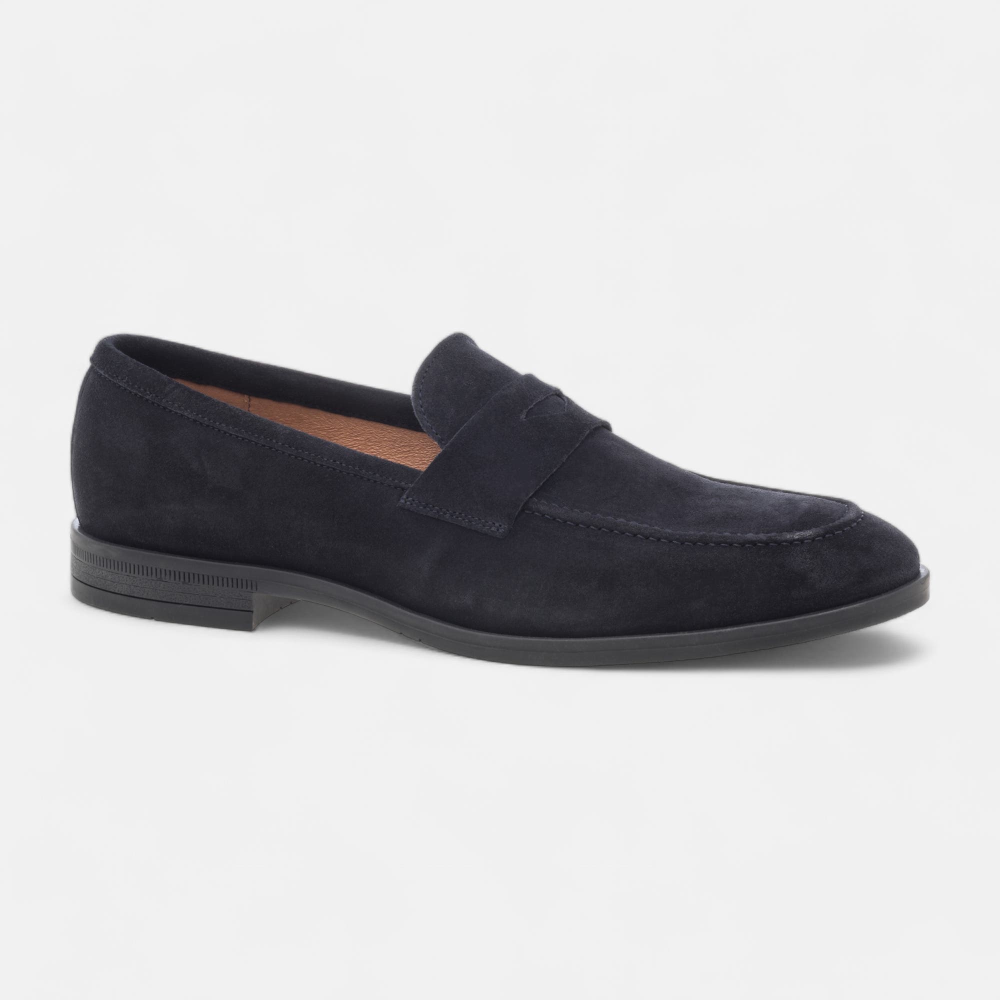 Mocassins Homme en cuir bleu marine