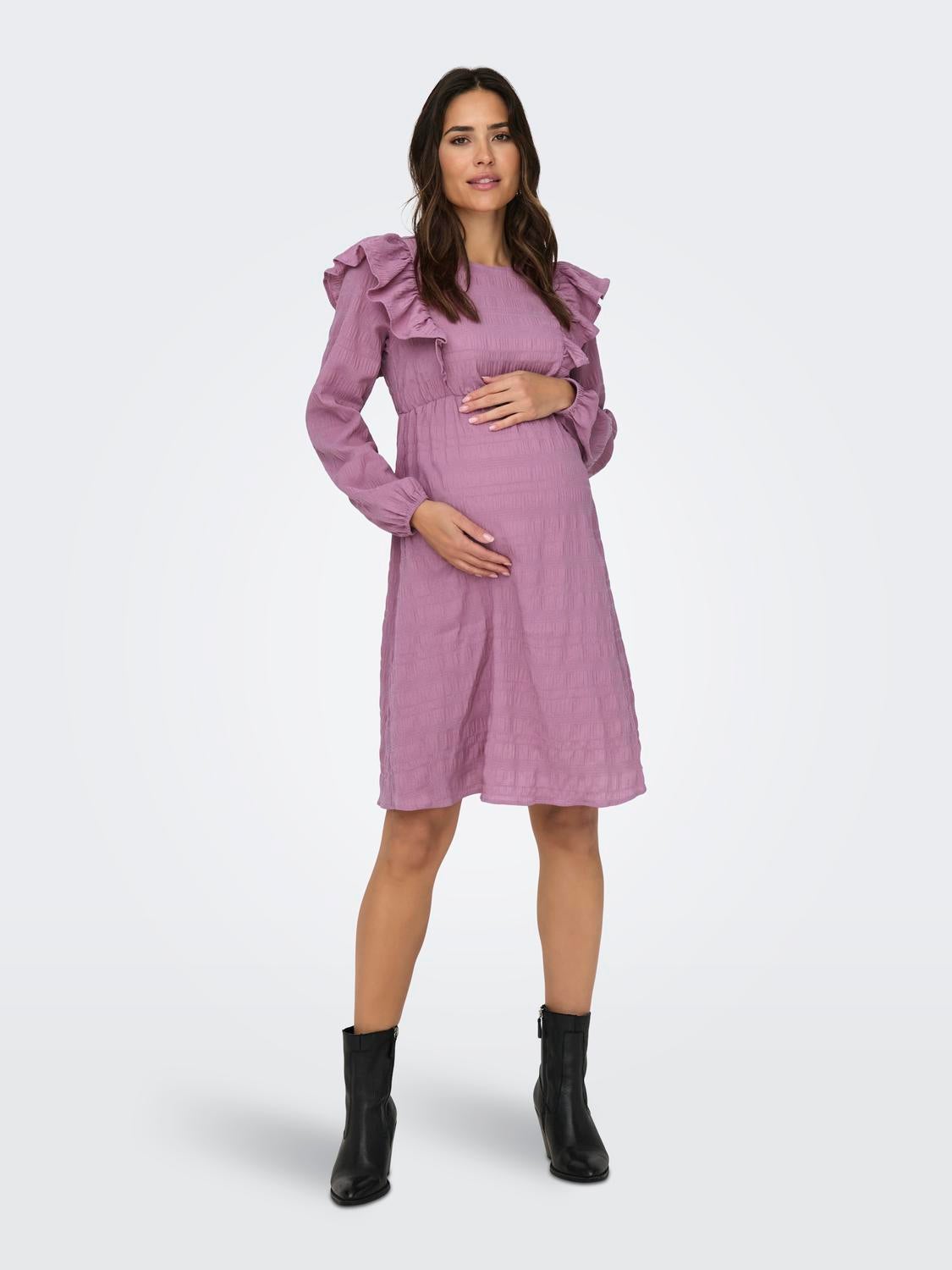 OLMDALLORA Kurzes Kleid Rose Brown