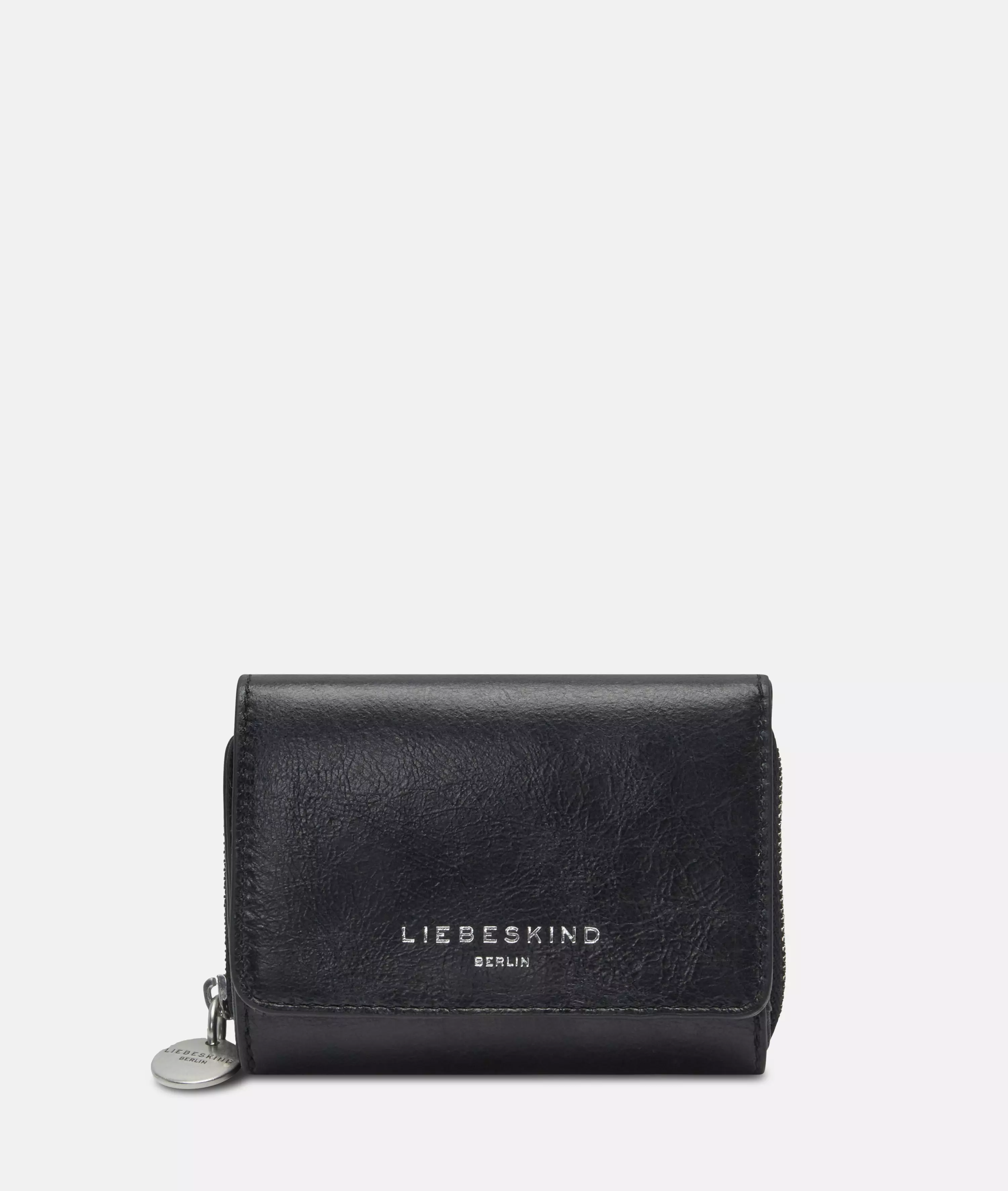 Wallet Spacious wallet made from soft leather with crinkle effect