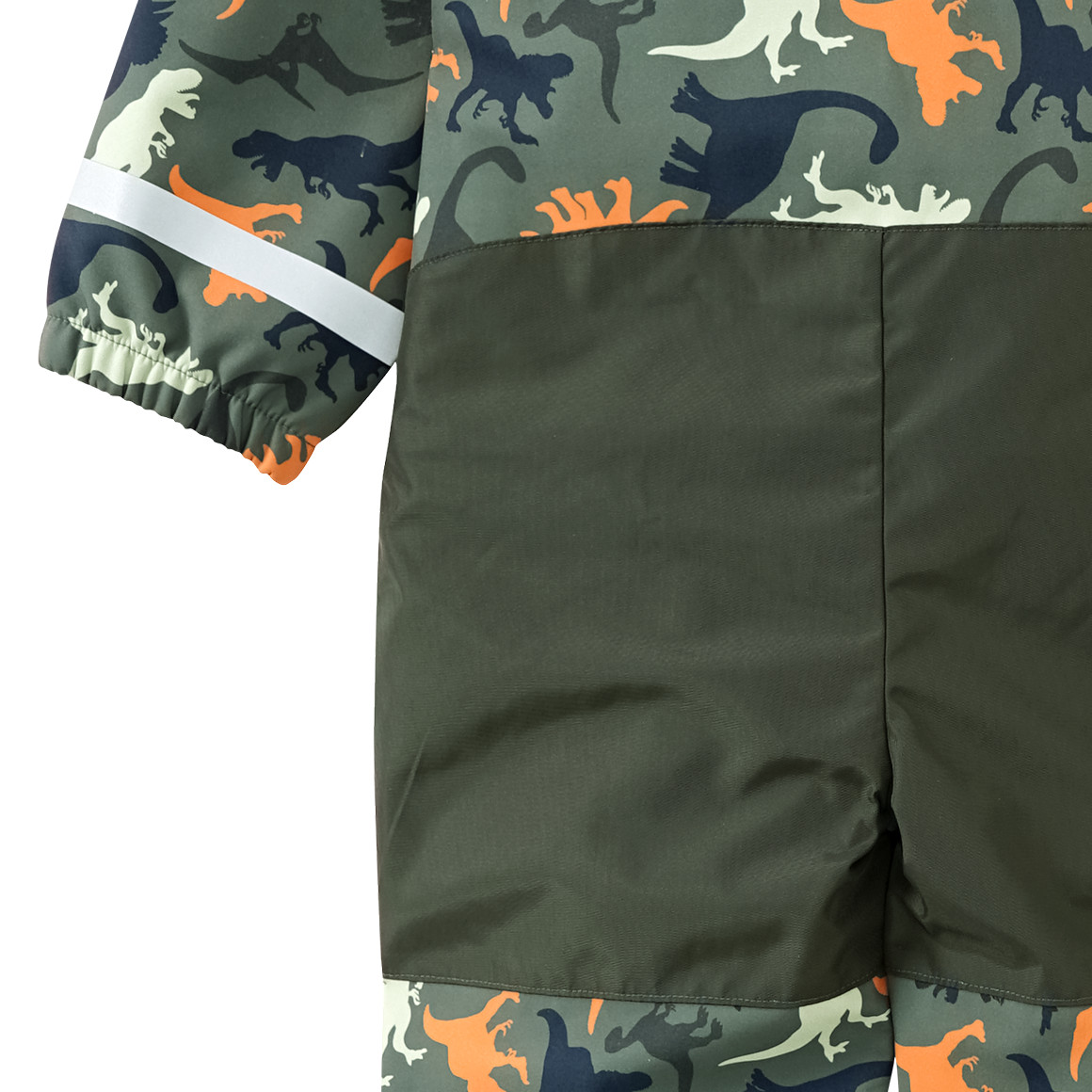 Topolino Jungen Softshelloverall mit Dino-Print dunkelgrün / orange