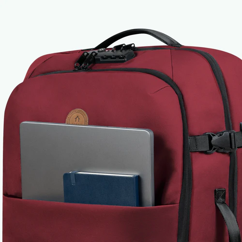 Valise souple 2 roues medium Sibiu bordeaux