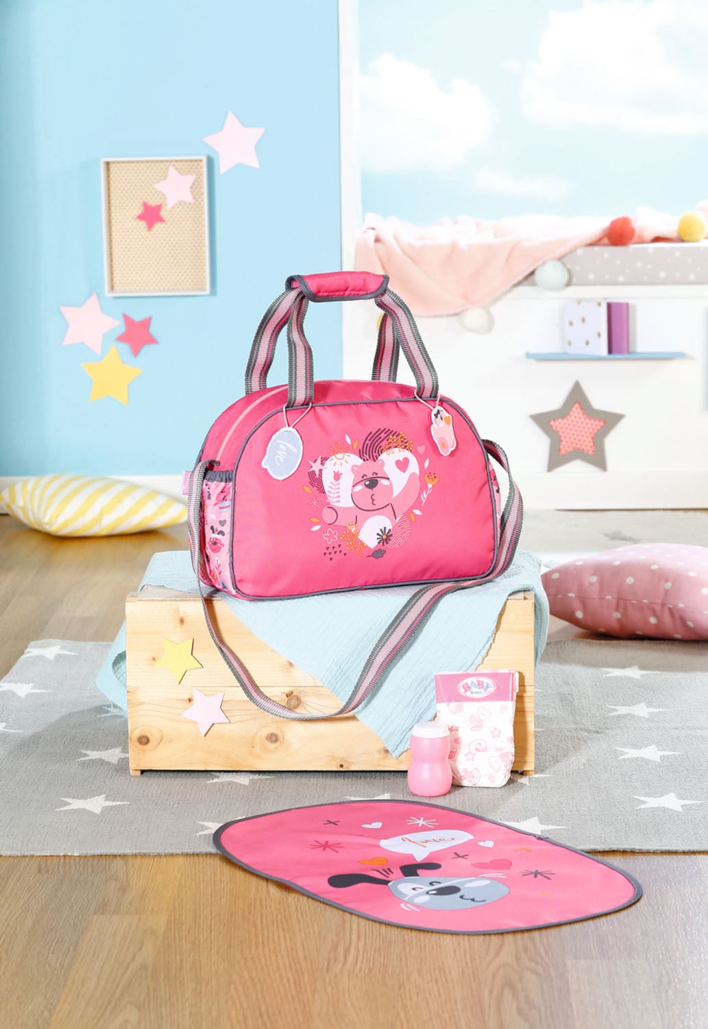 Baby Born Puppen Wickeltasche »mit Wickelunterlage«