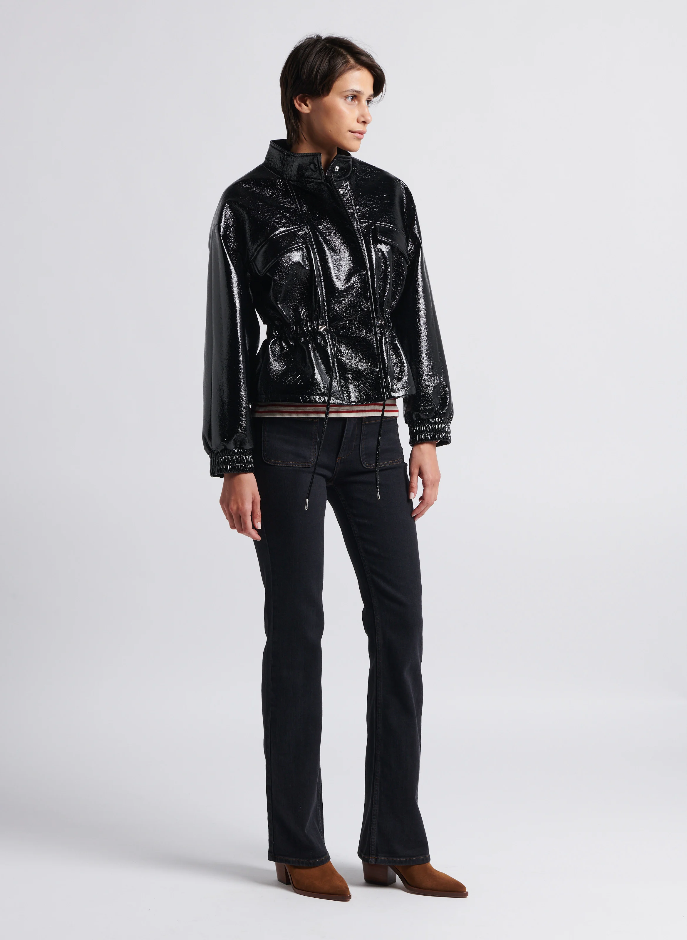ROSS - Pantalon boot-cut en jean | Noir