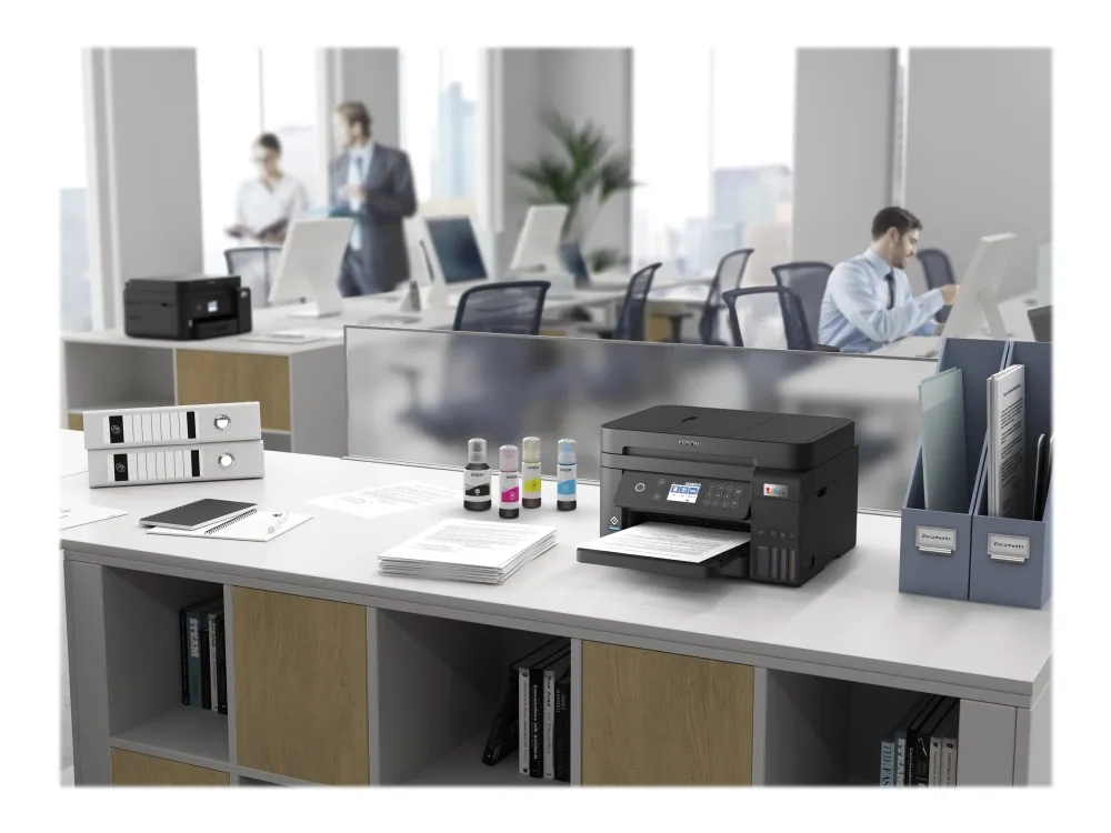 Epson EcoTank ET-3850 - Multifunktionsprinter - farve - blækprinter - A4/Legal (medie) - op til 15.5 spm (udskriver) - 250 ark - LAN, Wi-Fi