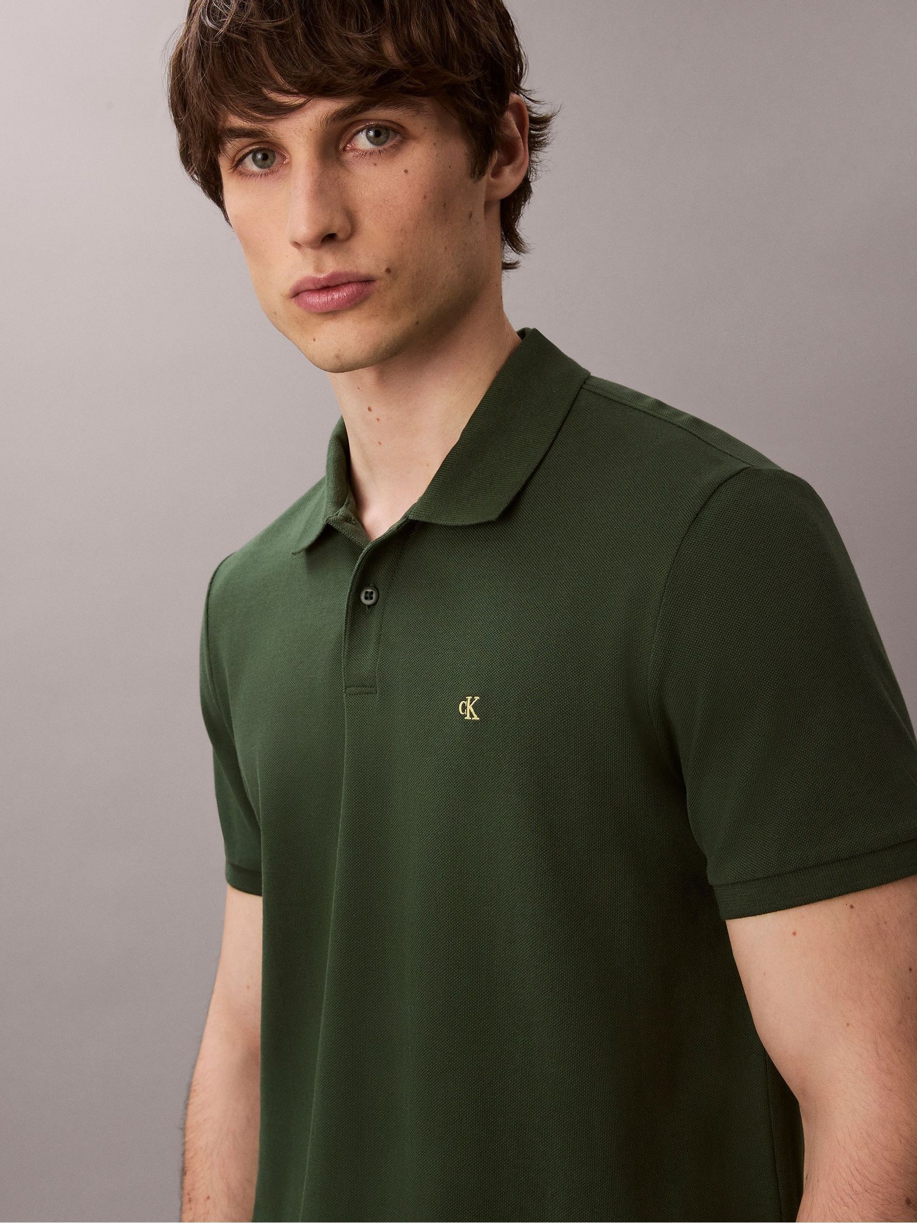 Groen - Calvin Klein Cotton Pique Classic Polo Shirt
