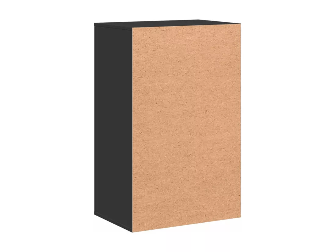 Armoire de rangement noir 56,5x39x90 cm bois d'ingénierie