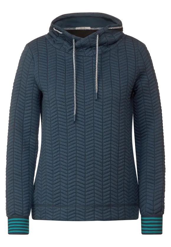 Sweatshirt mit Struktur - strong petrol blue