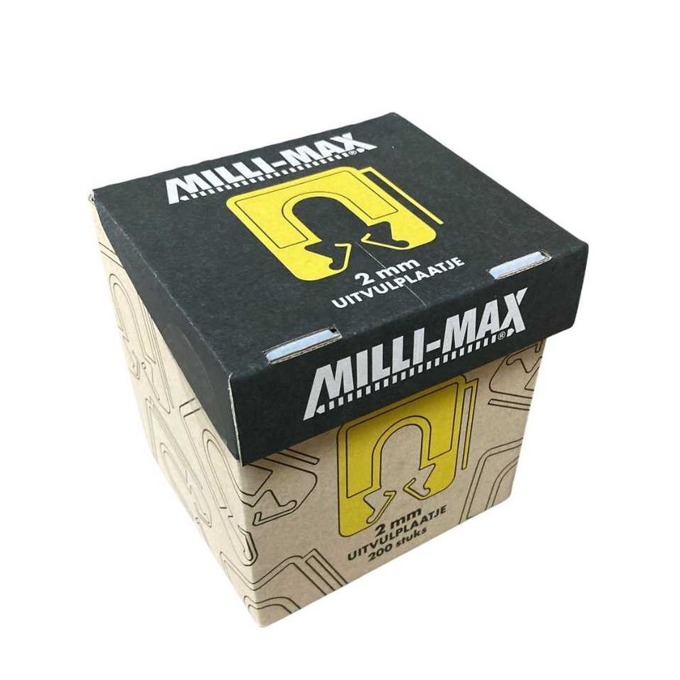 Milli-Max Uitvulplaatjes 2 mm geel VE=200 - 07822821