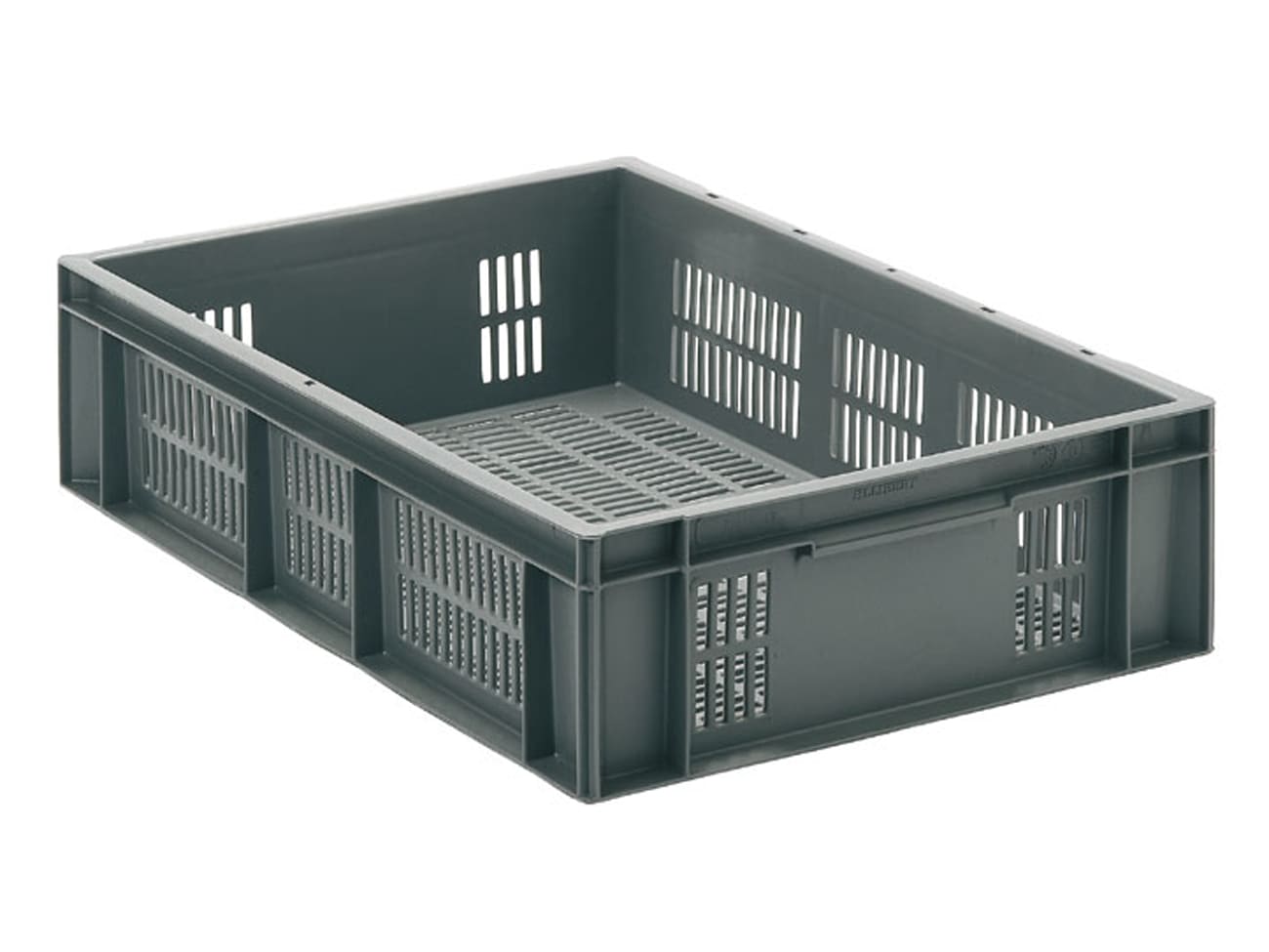 Bac plastique gerbable ajouré - norme EU - 60 x 40 x 15 cm