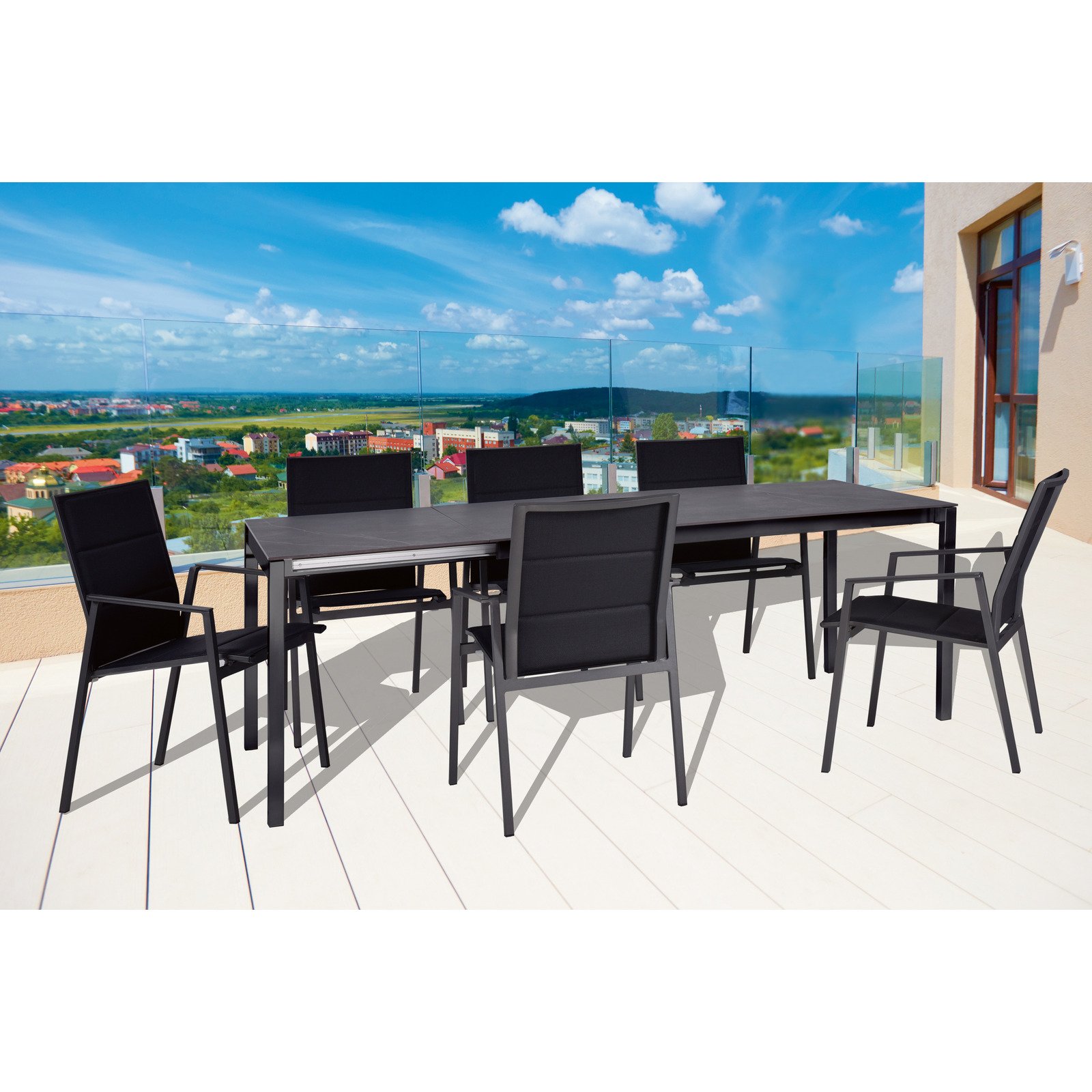 Gartentisch Caceres 150/210 x 90 cm