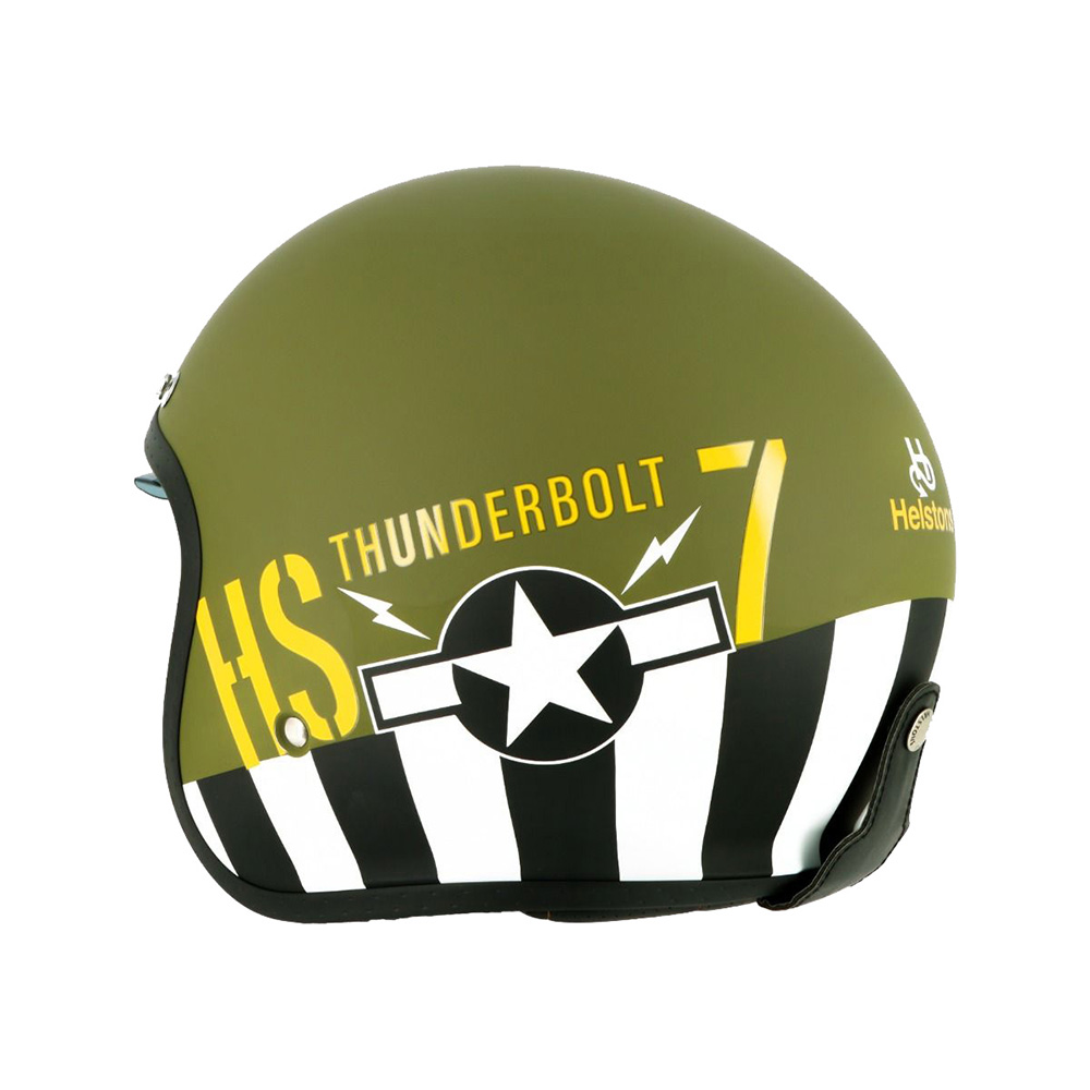 Helstons - Casque Thunderbolt Kaki / Jaune / Blanc