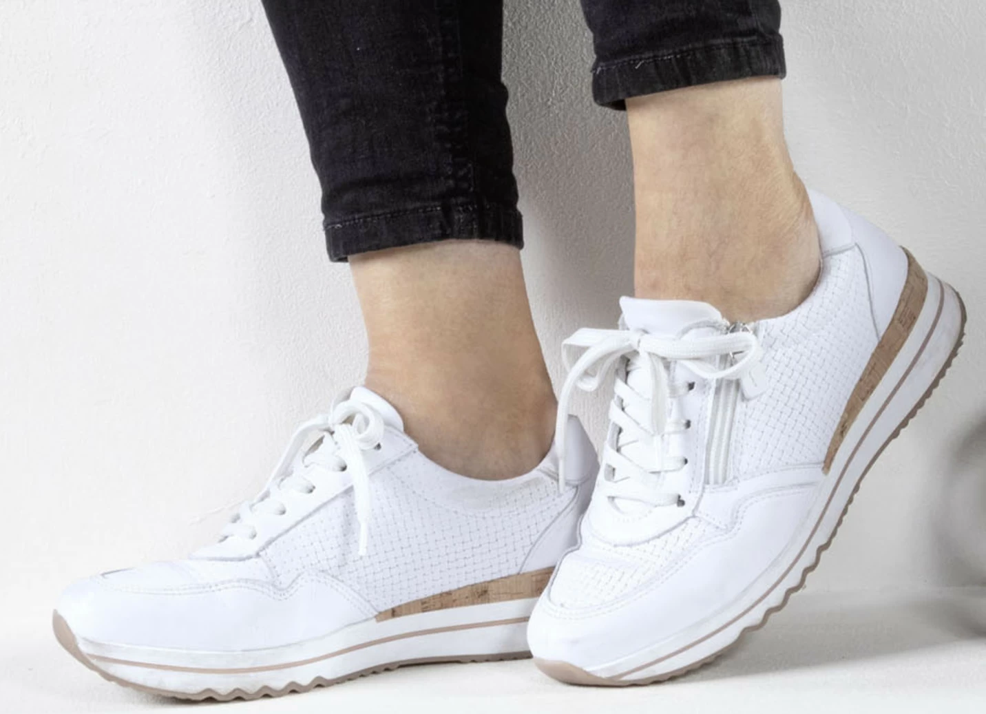 ELENA EDEN Sneaker mit Schnürung und Seitenreißverschluss
