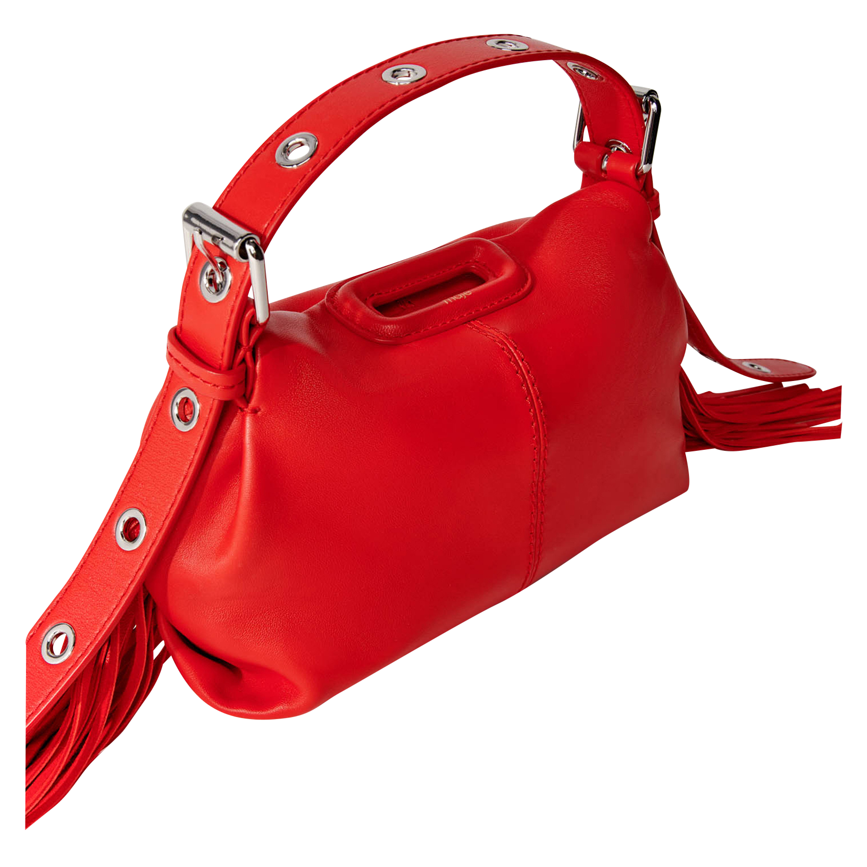MISS M MINI - Sac bandoulière en cuir lisse | Rouge