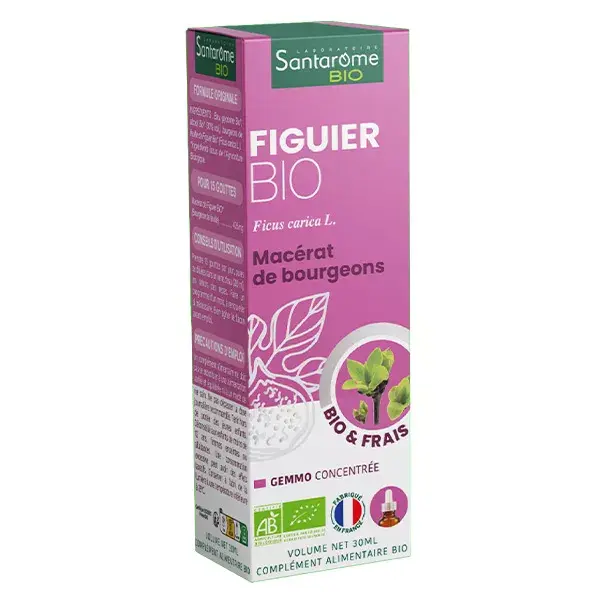 Santarome Orgânico - Broto de Figo Orgânico - Gemoterapia - Frasco de 30ml