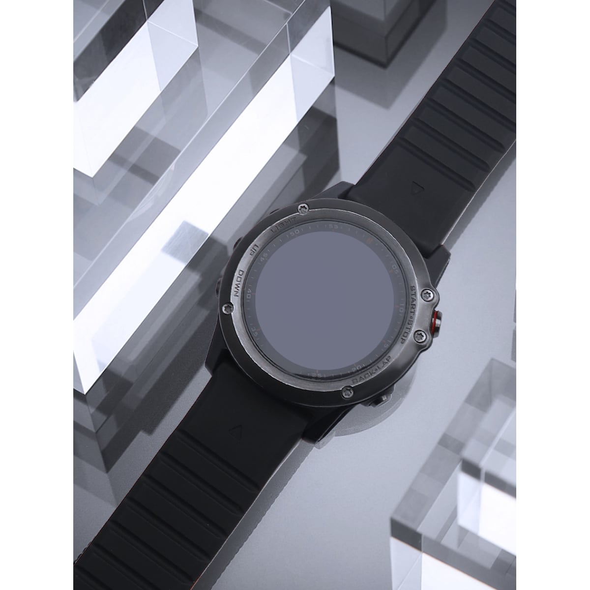 Magnetisk silikonklokkerem for Garmin 22 mm klokkerem Sort