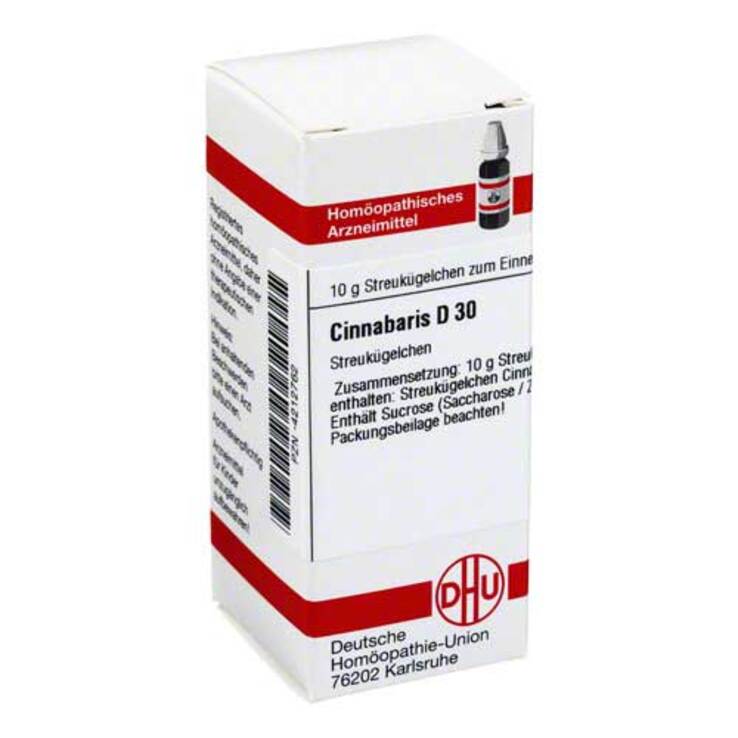 DHU Cinnabaris D 30 Globuli, 10 g