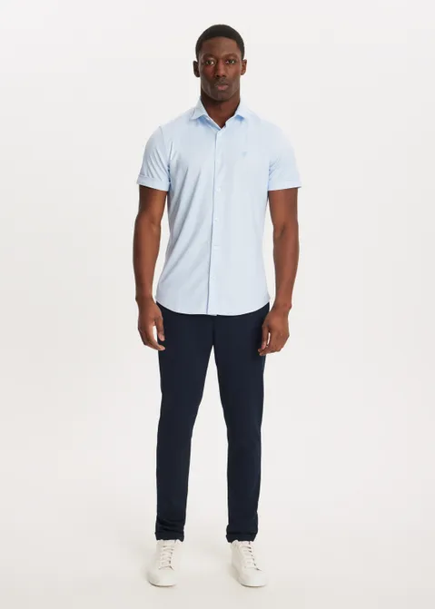Overhemd stretch blauw (BLW.L)