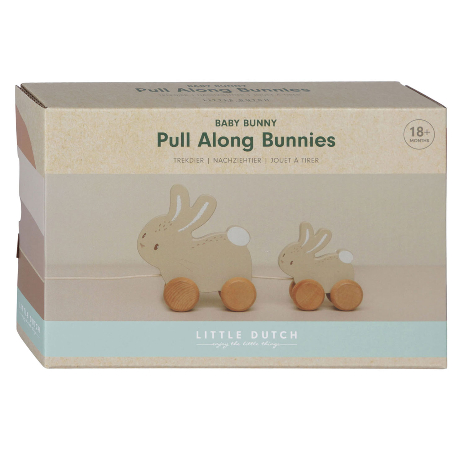 Little Dutch Houten Trekdier Konijnen Baby Bunny