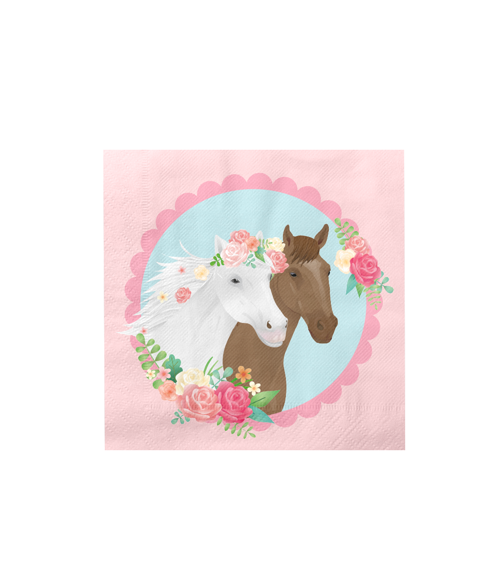 Paard Servetten 16cm 16st
