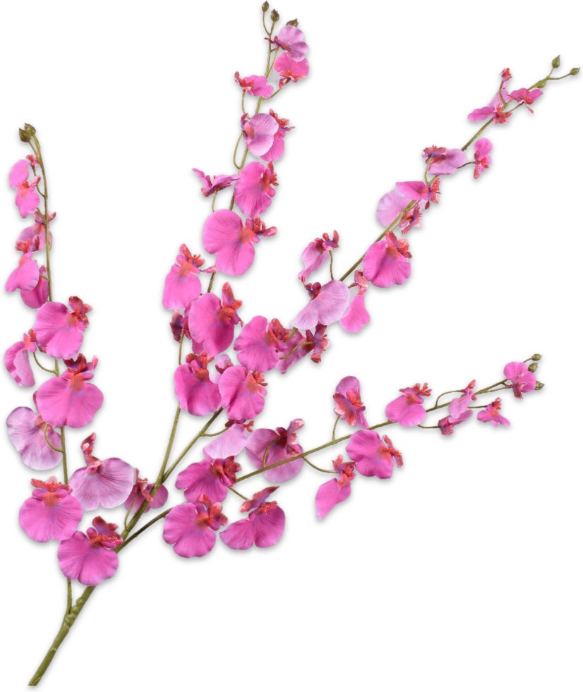 Silk-Ka kunstbloem Tijgerorchidee roze 118 cm