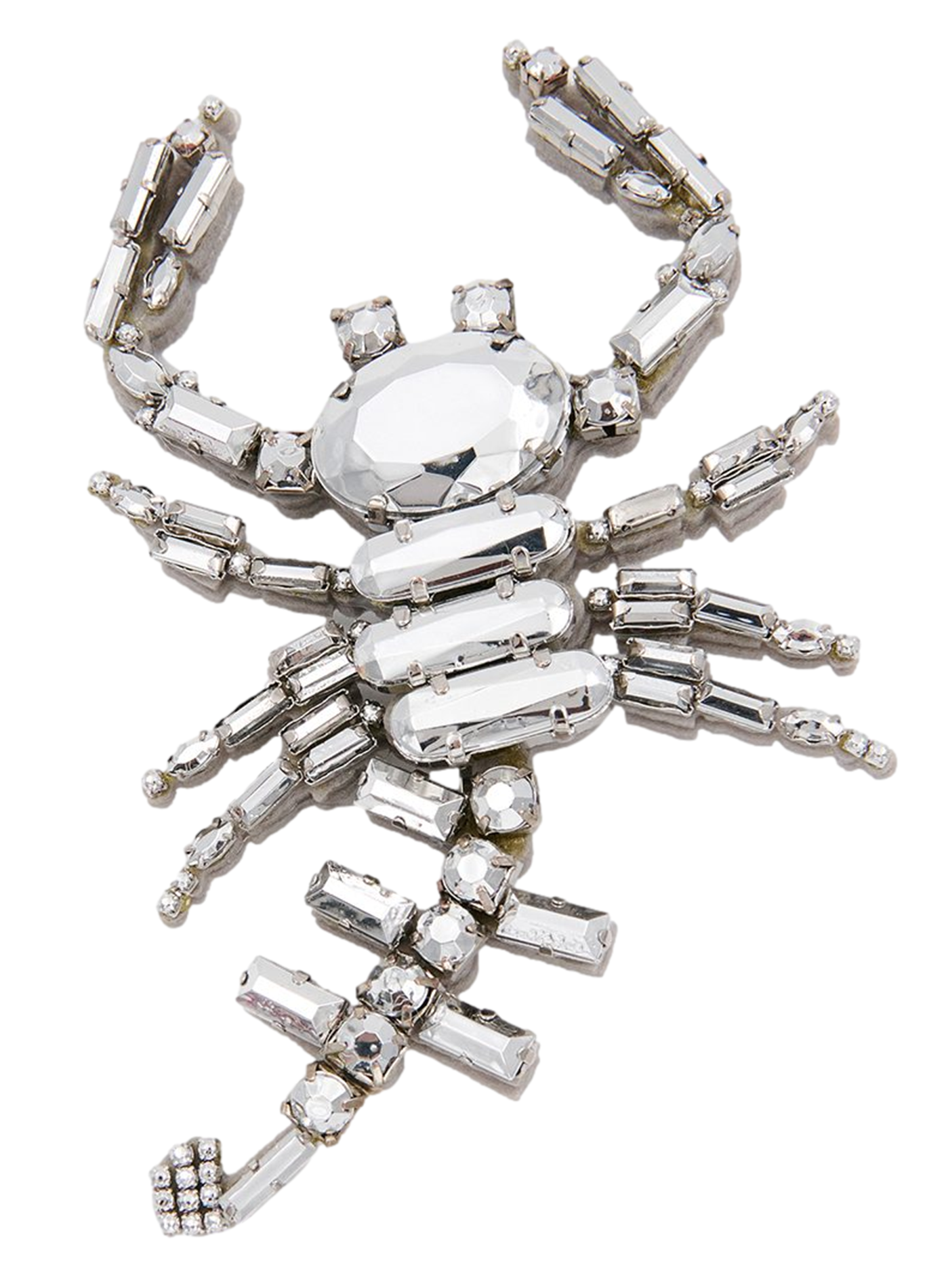 GIPLOMATE - Broche en strass | Argent