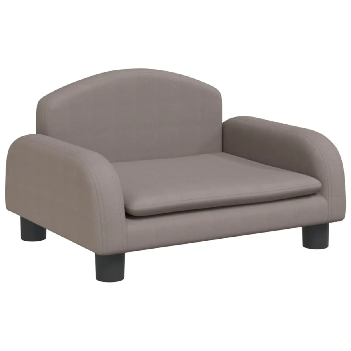 vidaXL Canapé Enfant Taupe