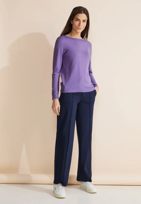 Basic Pullover - shiny lilac