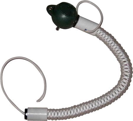 Rolly hejs 1,4m hvid tekstilomflettet ledning uden baldakin