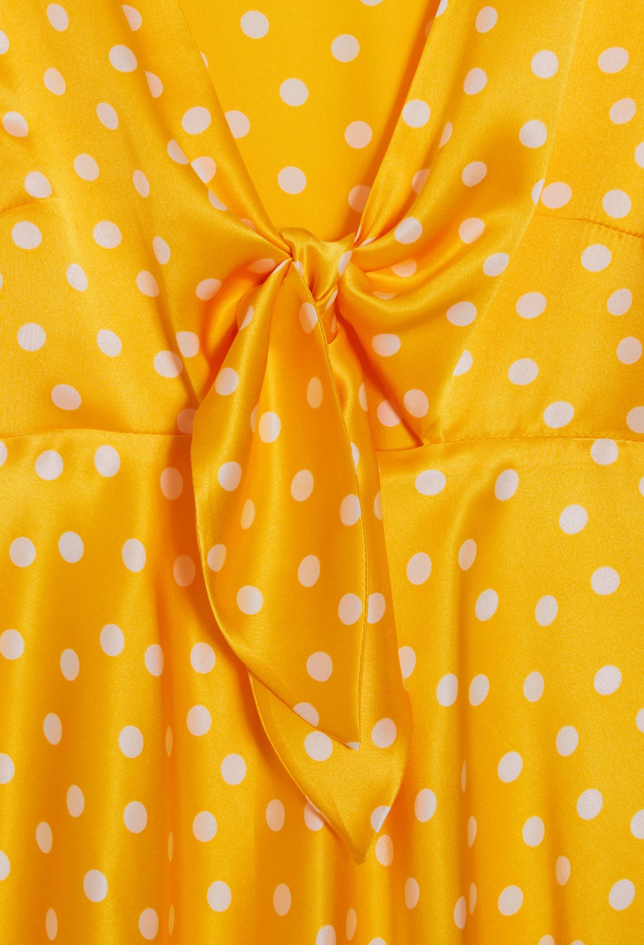 Robe courte fluide jaune