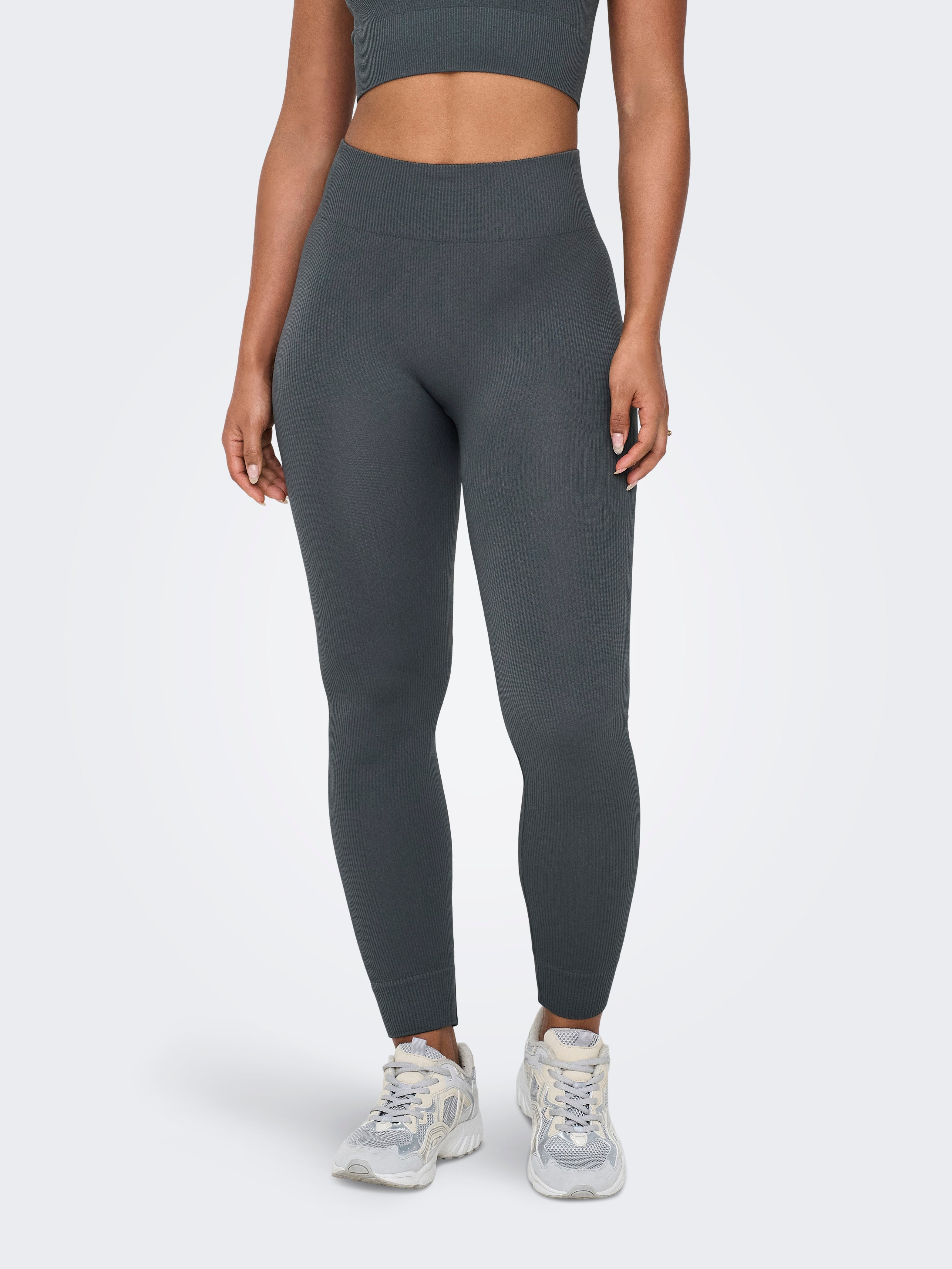 ONPJAIA Hohe Taille Enger Schnitt Sportleggings Dark Shadow