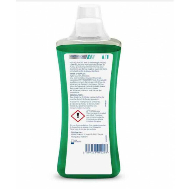 Vet Aquadent soin dentaire pour chiens et chats VIRBAC