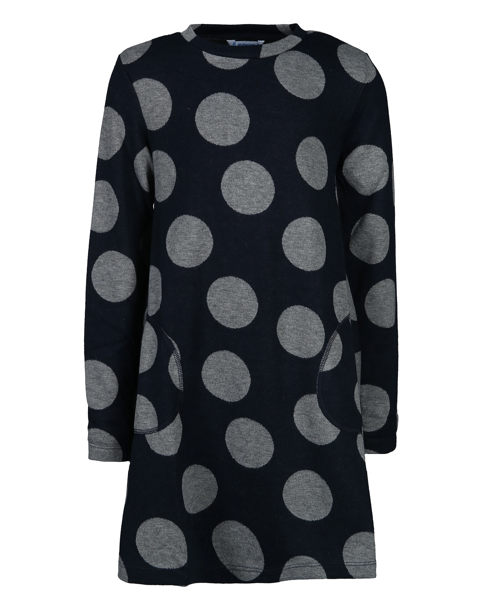 Langarmkleid TUPFEN in dark navy