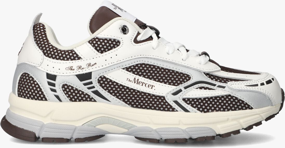 witte mercer amsterdam lage sneakers the re-run white silver