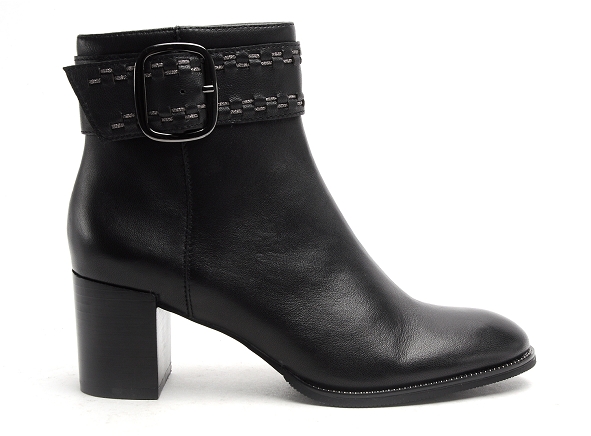 Fugitive boots bottine talons femme girofle noir