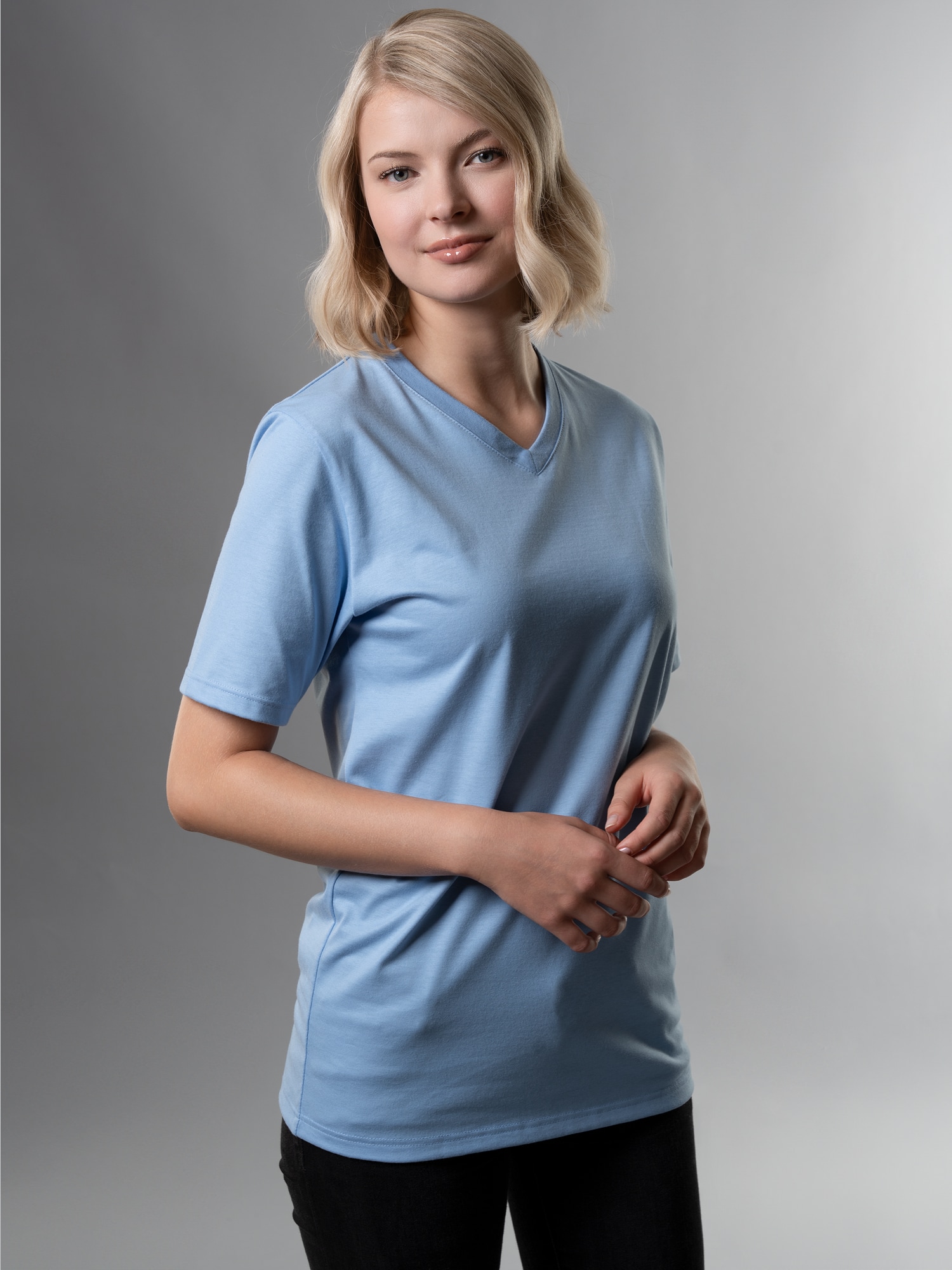 V-Shirt DELUXE Baumwolle Horizont