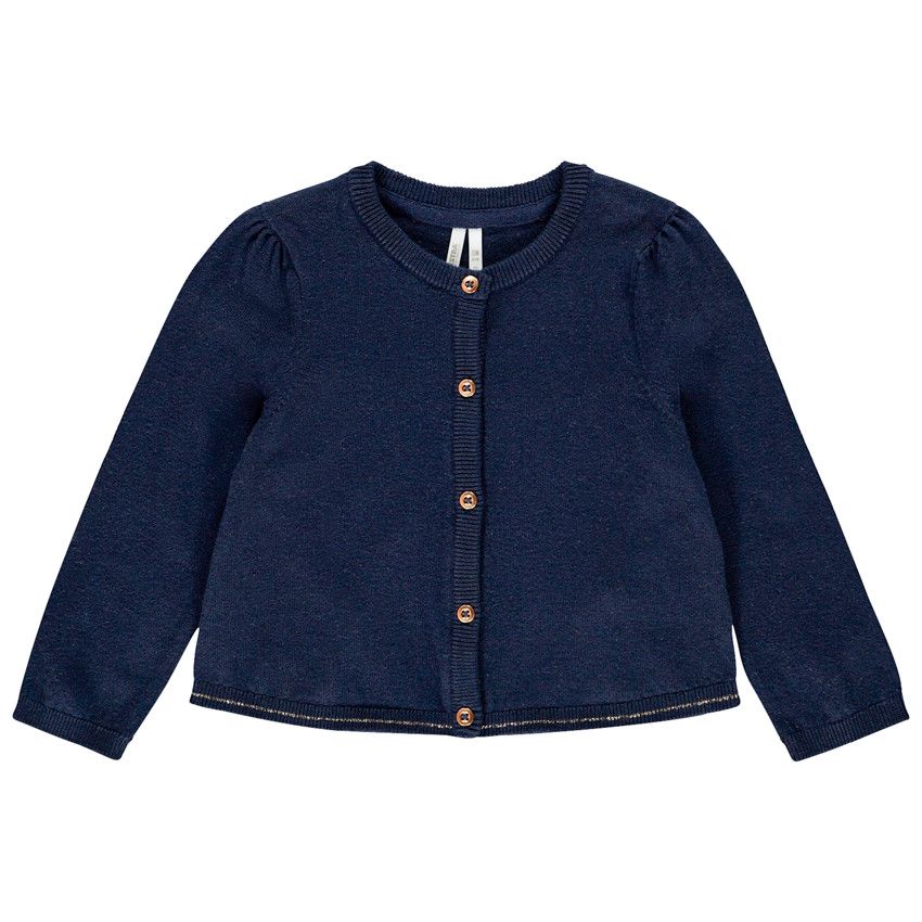 Gilet en tricot pour bébé fille - Bleu marine