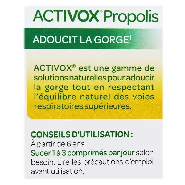 Arkopharma Activox Propolis 20 comprimés à sucer
