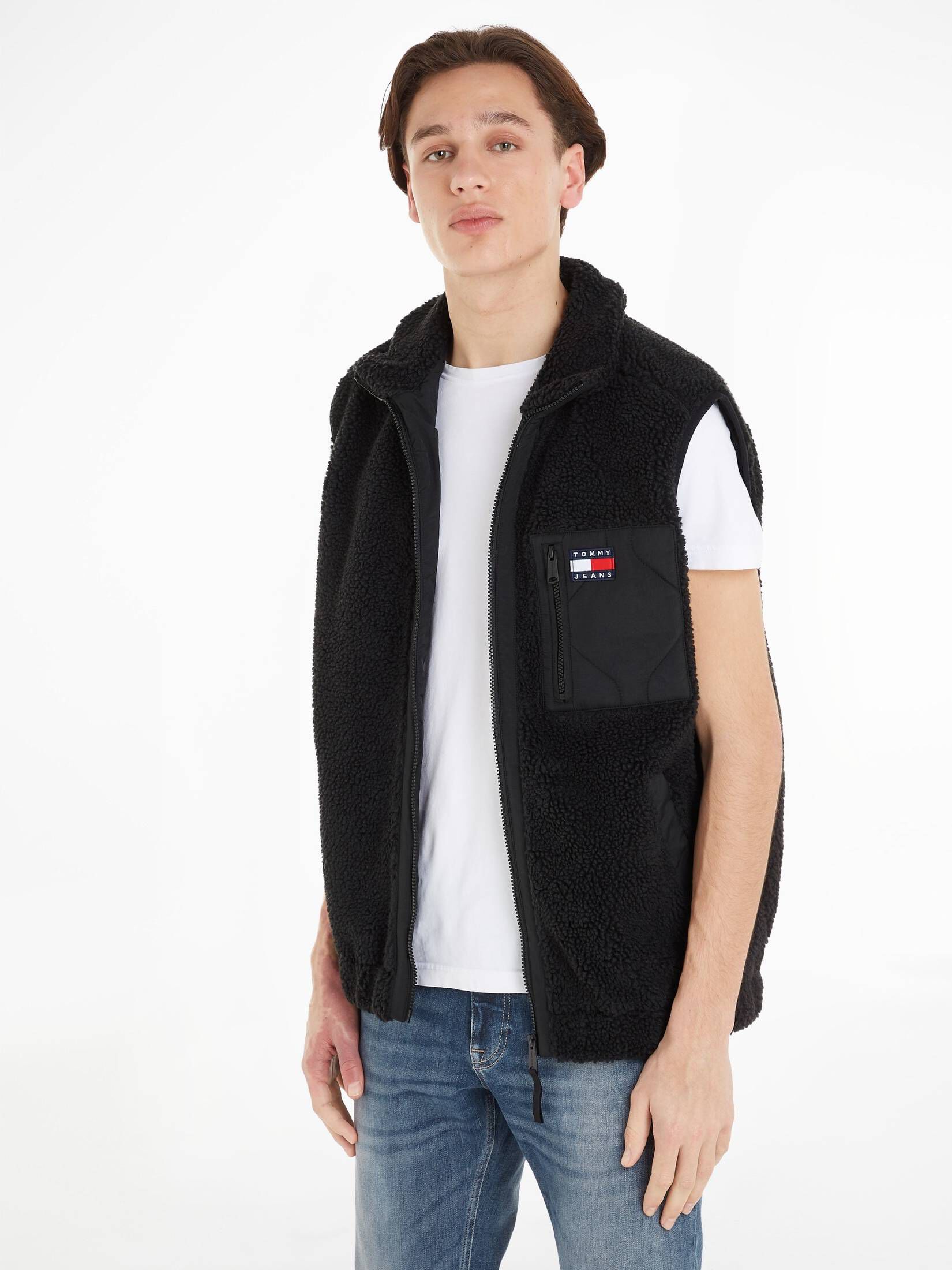 Tommy Jeans| Herren Weste MEDIA SHERPA