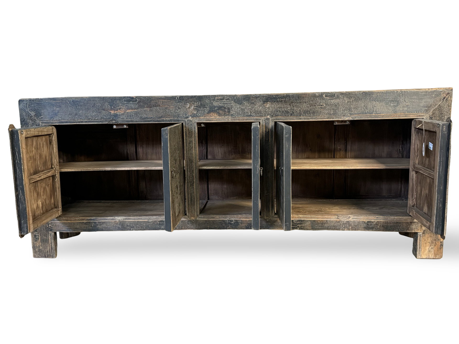 Dressoir naturel zwart 5 deur uniek