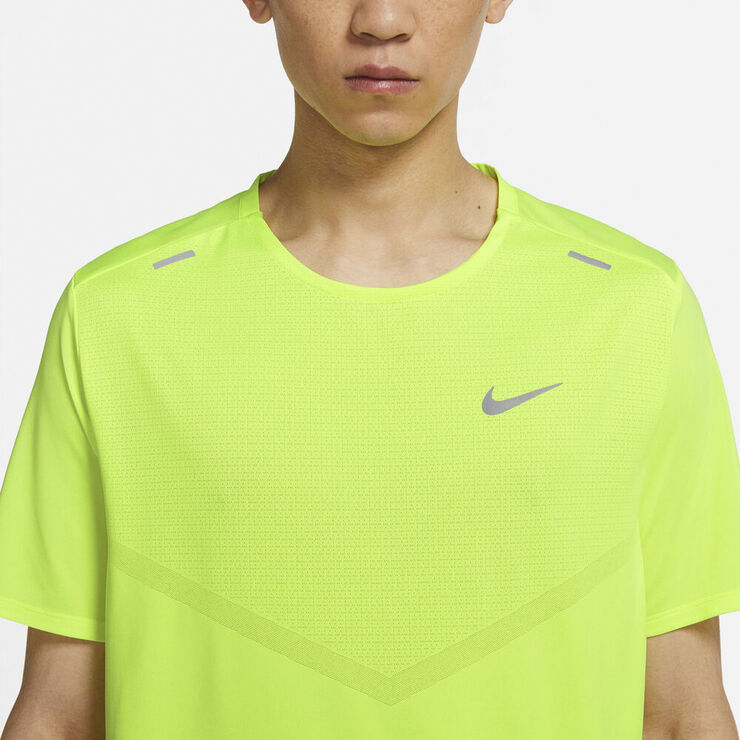 Nike Dri Fit Rise 365 Lobe T Shirt Gul