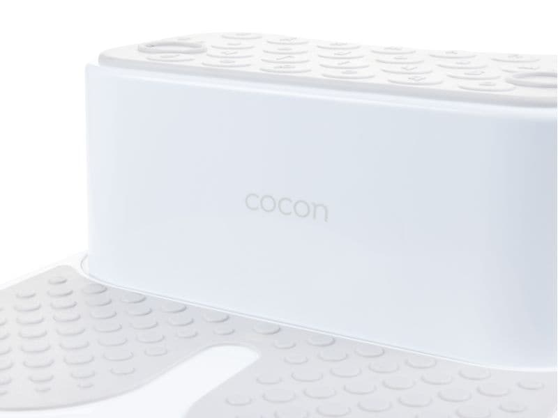 COCON Zweistufenschemel Grau Zweiteiliger Tritthocker mit 2 Stufen