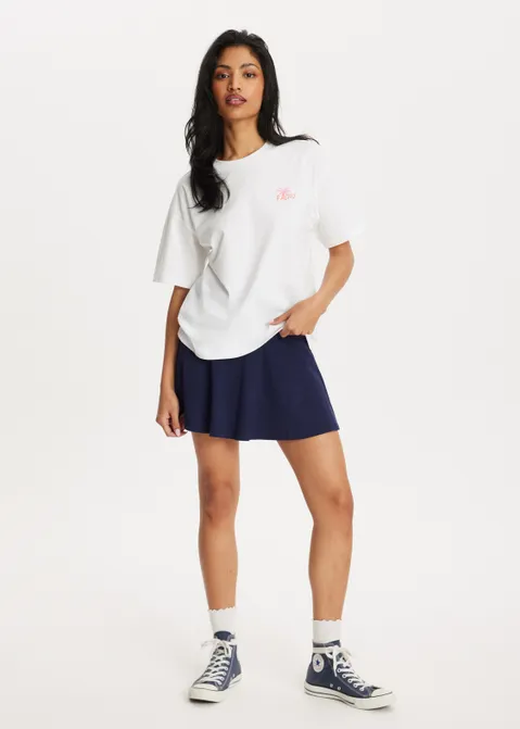T-shirt met print malibu off-white (WIT.O)