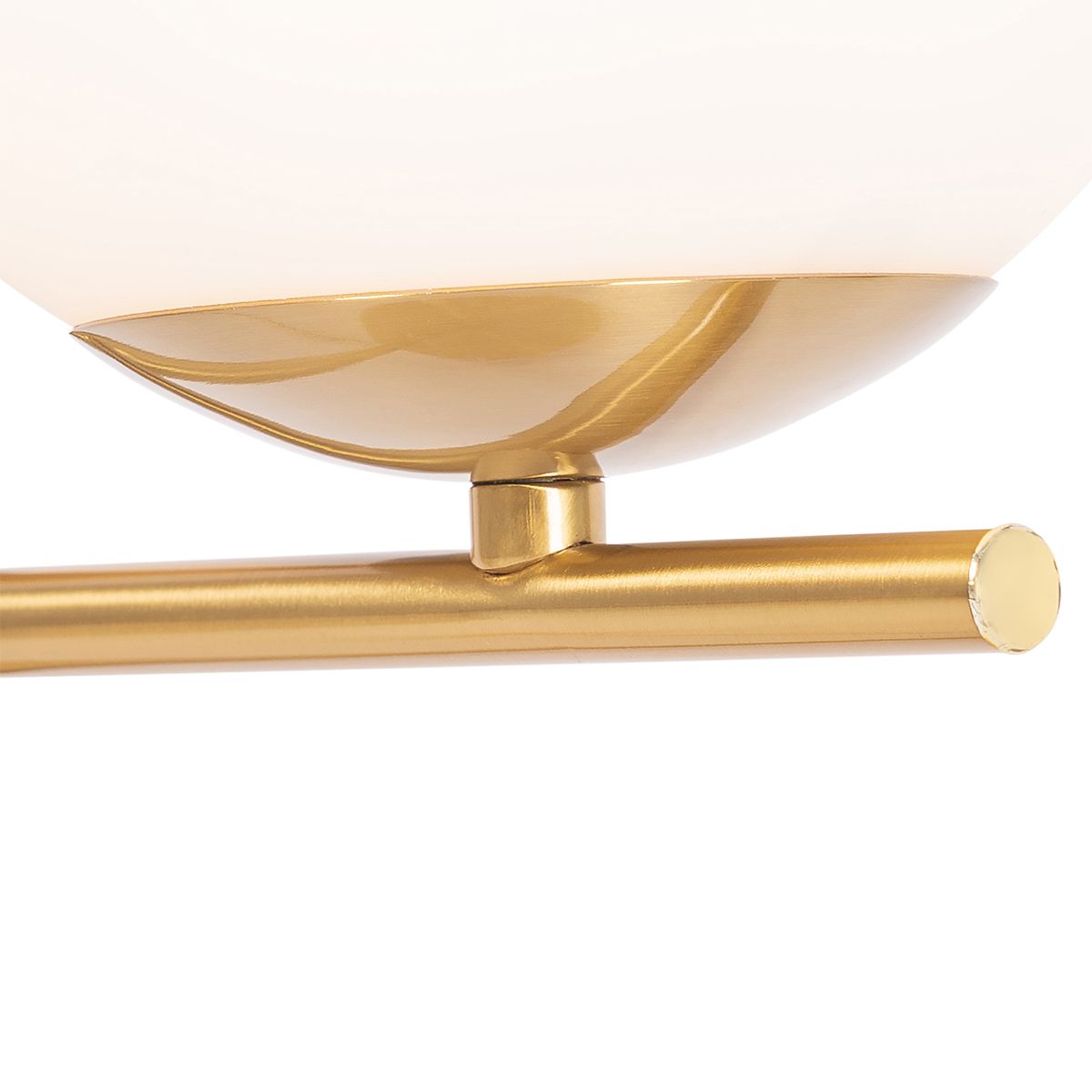 Art Deco tafellamp goud en opaal glas - Flore