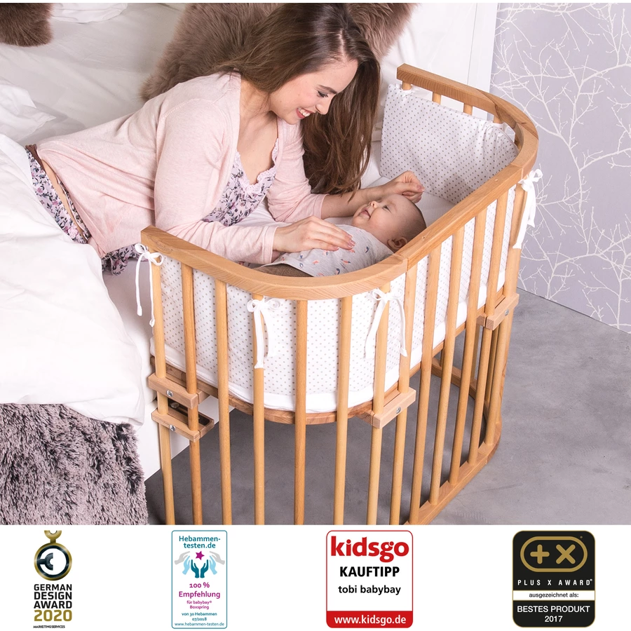 babybay Beistellbett Original natur geölt extra belüftet