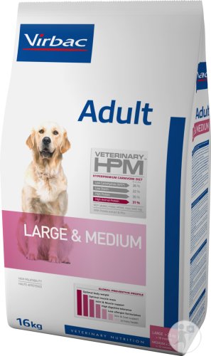 Virbac Veterinary HPM Adult Large & Medium Dog 16kg