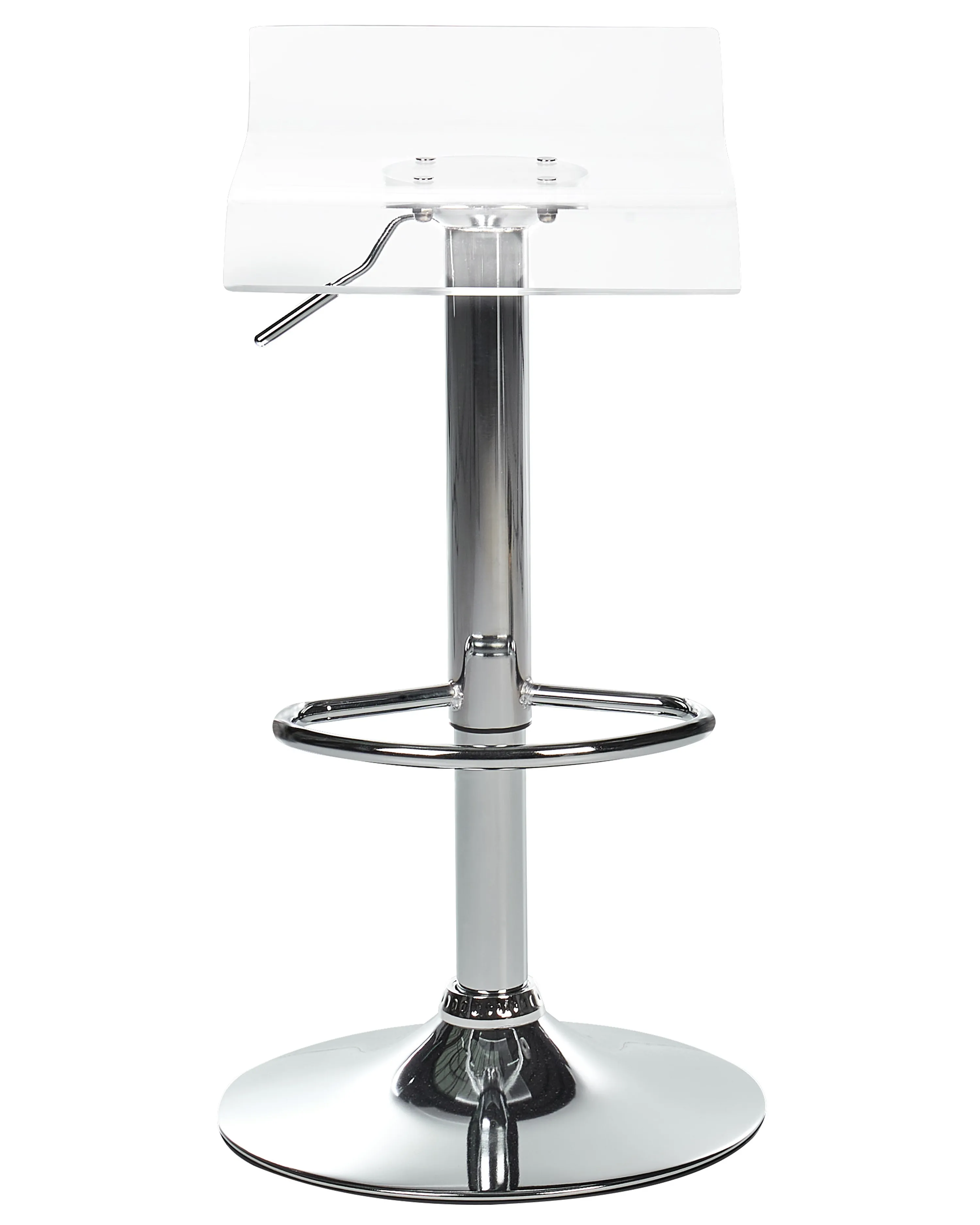 Set van 2 barstoelen NEUM draaibaar Transparant