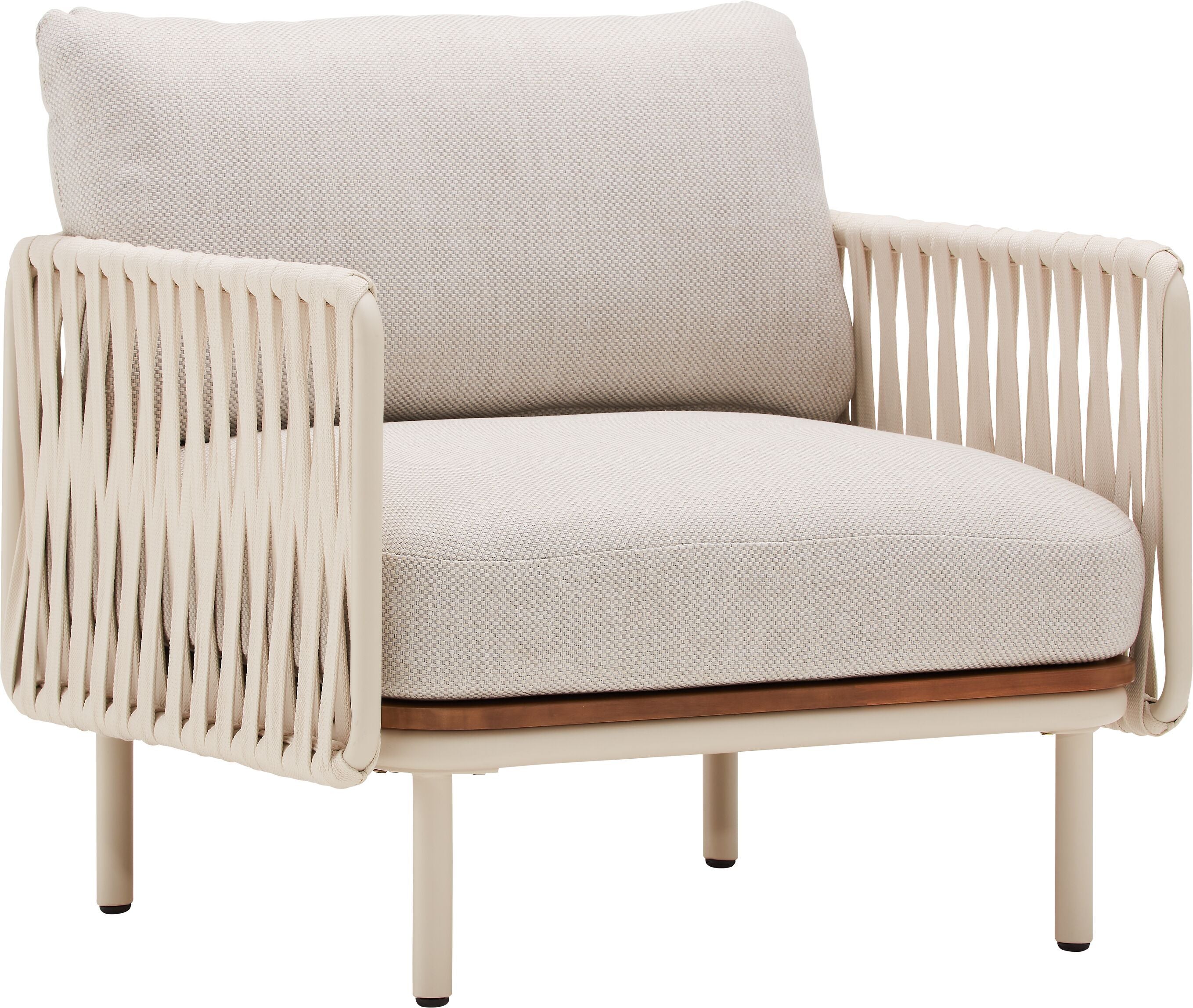 NIHOA Lounge_Sessel_Akazie_FSC sand - Hellgrau