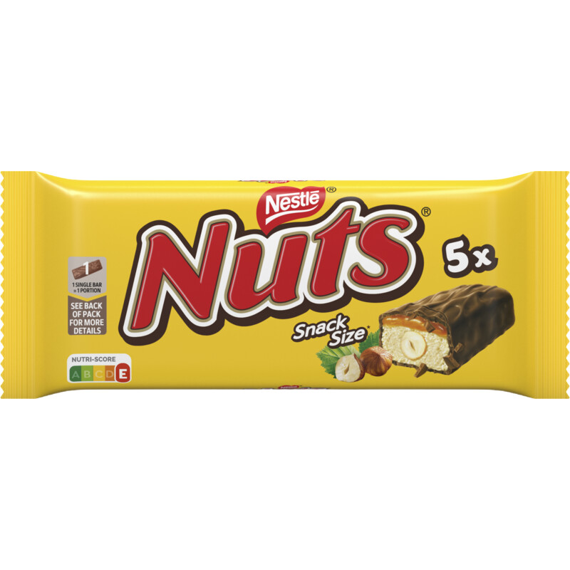 Nuts Melkchocolade snacksize 5-pack