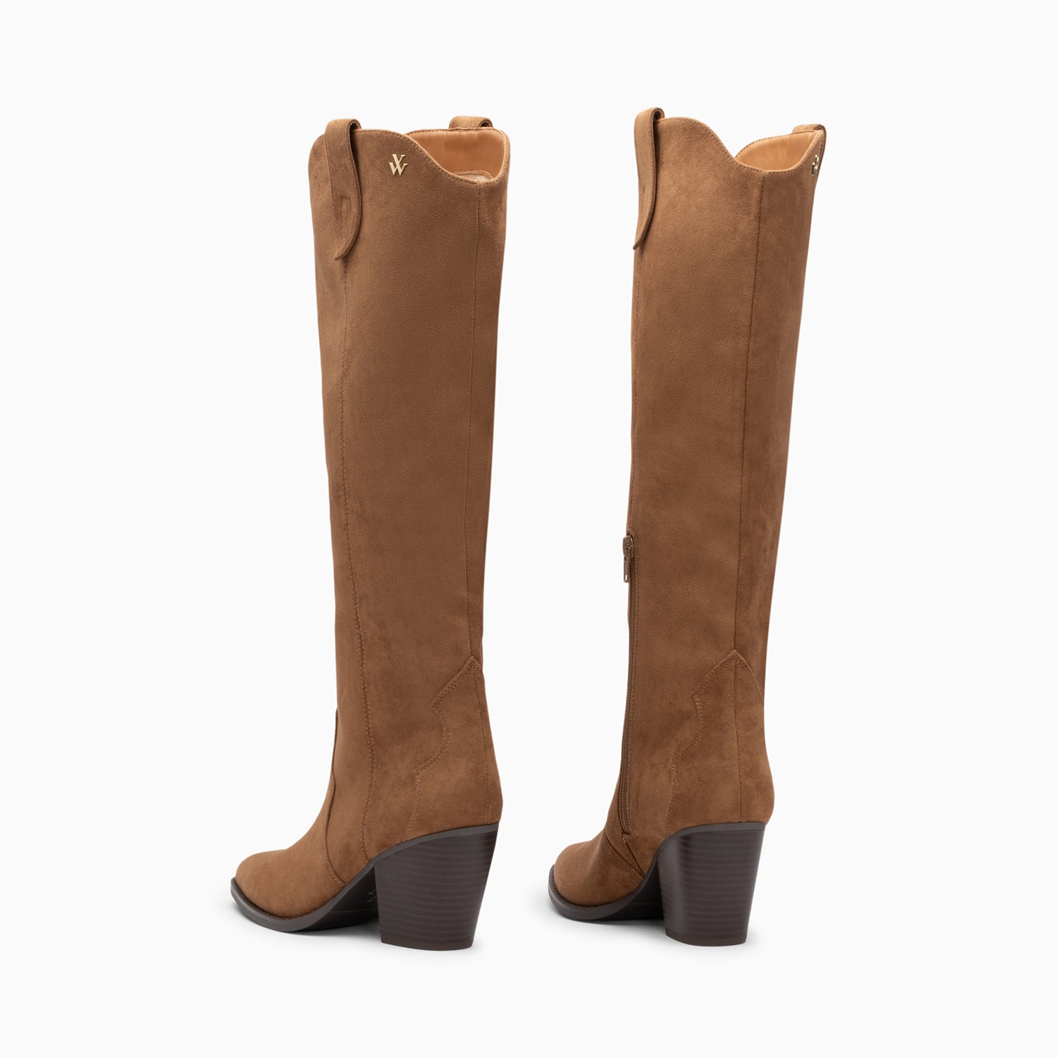 Bottes-Bottes santiags Sharon camel à talon