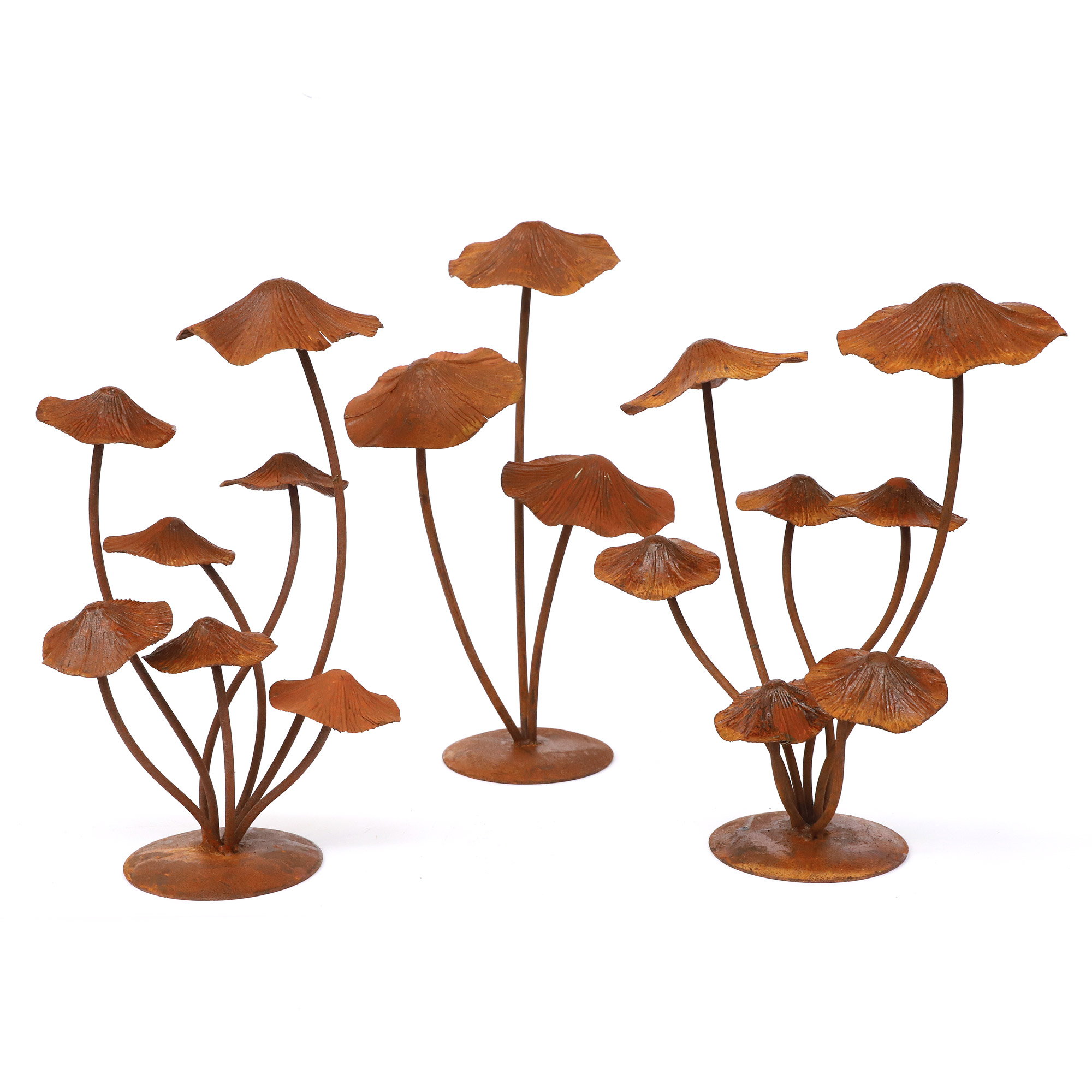 Figur 'Pilze' aus Eisen, H 44 cm, B 26 cm, L 20,5 cm günstig bestellen